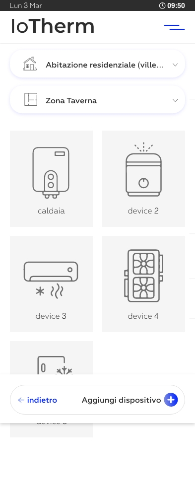 Selezione dispositivo